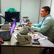 A TxT Control participando do Credenciamento e Controle de acesso no Palmeiras
