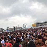 Credenciamento no Festival Villa Mix
