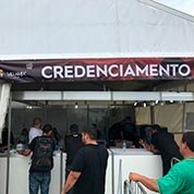 Credenciamento no Festival Villa Mix

