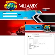 Credenciamento no Festival Villa Mix