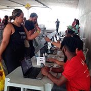 Credenciamento no Festival Villa Mix