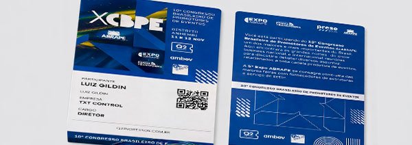 Crachá Credencial Papel Speed